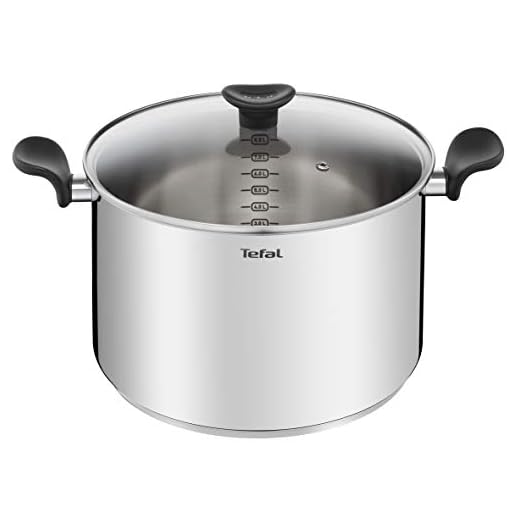 TefalPrimary marmite 28 cm + couvercle, Garantie 10 ans, Acier inoxydable de première qualité, Induction, Mijoter, bouillir, recettes E3086404