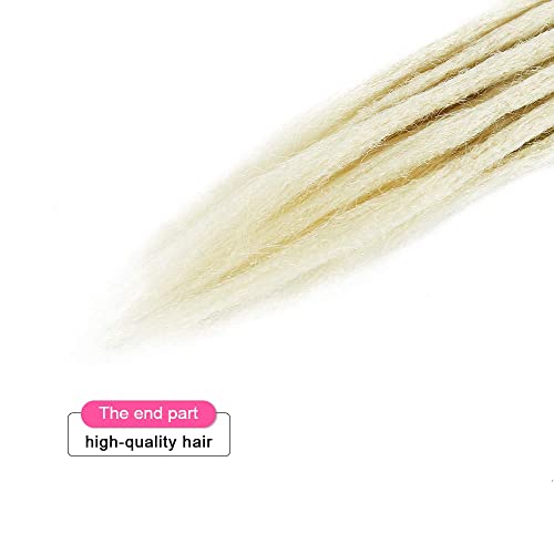 Dsoar Dreadlock Extensions Synthetic Dreads Crochet Locs Hair Full Handmade Dreads Extensions 20 Inch (30Pcs, Blonde) #TOP5
