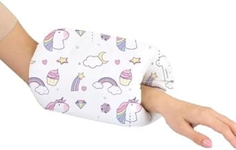 Arm Feeding Pillow for Baby, Soft Nursing Pillow for Comfortable Feeding | Easy-to-Wear Arm Cushion for Mom & Dad |Washable Cover |Ideal for Bottle & Breastfeeding - Unicorn Print