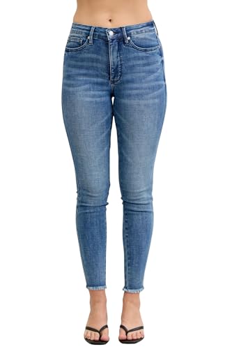 Judy Blue High Waist Tummy Control Shield Back Pockets Skinny