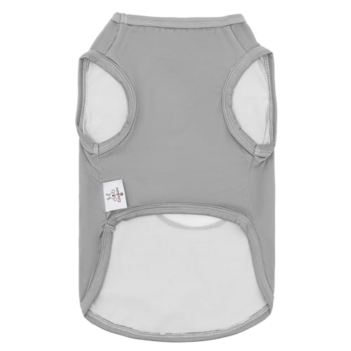 Image of CuteBone Dog Shirts 2-Pack Soft Pet Clothes Breathable Summer Vest for Small Puppy and Stretchy Cat Apparel
