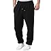 Boys Baggy Sweatpants Straight Wide Leg Open Bottom Sweat Pants Elastic Waist Workout Athletic Joggers Trousers With Pockets Streetwear Fall Fashion 2025 Black Sweat Pants For Toddler Boys 13-14 Years