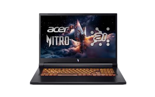 Acer Nitro V 17 AI (ANV17-41-R0BS) Gaming Laptop, 17" FHD IPS 144Hz Display, AMD Ryzen 7 260, 16 GB RAM, 1 TB SSD, NVIDIA GeForce RTX 5060, Windows 11, QWERTZ toetsenbord, zwart - Afbeelding 3