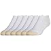 Gold Toe Men's Cotton No Show Athletic Sock - 10-13 (Shoe Size 6-12.5) - White, (6-Pack)