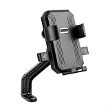 Aprilsunnyzone Support de téléphone pour moto avec pare-soleil pour plus de sécurité pendant la conduite (rétroviseur)
