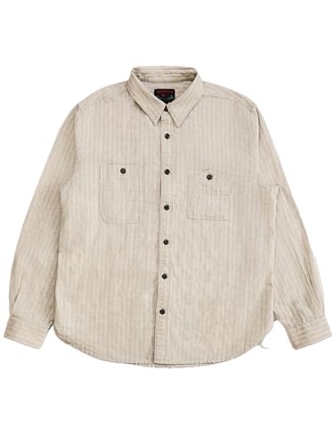 Amazon.com: Red Tornado Vintage Cotton-Linen Stripe Work Shirt