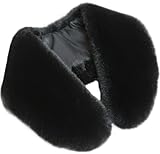 WENLOOY Faux Fur Soft Warmer Collar Rabbit Fur Collar Shawl Wrap Stole Fake Collar Coat Accessory