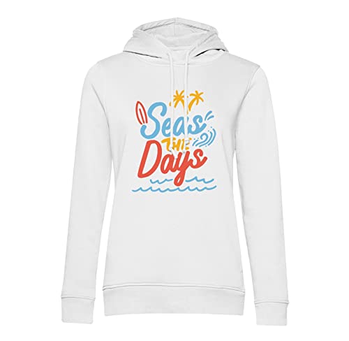 Sweat à Capuche Surf Holidays en coton style décontracté