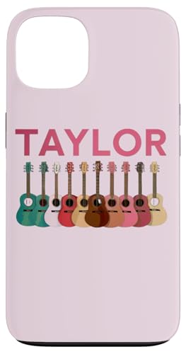 Taylor Personalized Name I Love Taylor Guitar Pink Case for iPhone 13