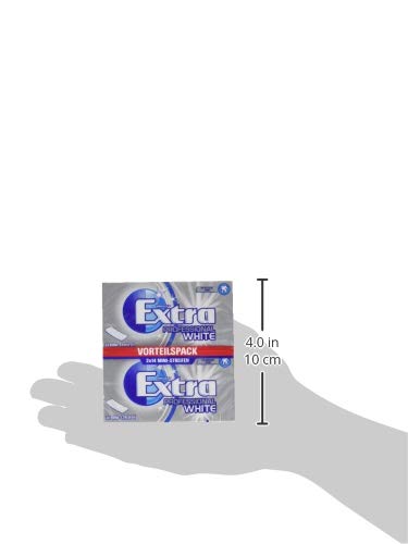 Extra Kaugummi | Professional White | Zuckerfrei | 15 Packungen (15 x 2 x 14 Mini-Streifen) - Image 4