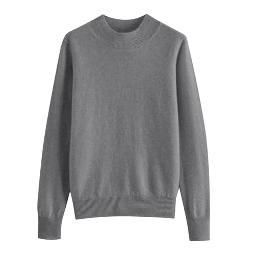 Womens Mock Neck Sweater Long Sleeve Knit Pullover Tops Turtleneck Jumper Layering Tops for Cold Freezing Weather3