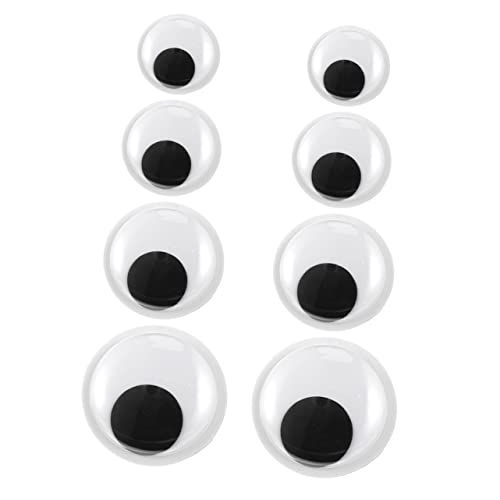 HAWILLOSCH Jumbo Eyes Set 4 Sizes (7.5cm 10cm 12.7cm 15.4cm) Googly Eyes for Crafts