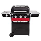 Char-Broil Gasgrill, Kohlegrill Gas2Coal 330 Hybrid Grill, 3 Brenner mit Seitenbrenner - Ideal für draußen, Garten, Terrasse