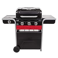 Char-Broil Gasgrill, Kohlegrill Gas2Coal 330 Hybrid Grill, 3 Brenner mit Seitenbrenner - Ideal für draußen, Garten, Terrasse