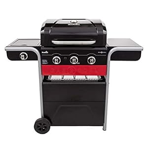 Char-Broil Gasgrill, Kohlegrill Gas2Coal 330 Hybrid Grill, 3 Brenner mit Seitenbrenner - Ideal für draußen