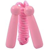 fogman 縄跳び 小学生 なわとび 子ども 幼児 かわいい ロープ デザイン 家庭用 (ピンクA)