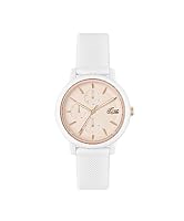 Lacoste Women's Lacoste Silicone Quartz Watch, 2001326, Carnation Gold, 38 mm