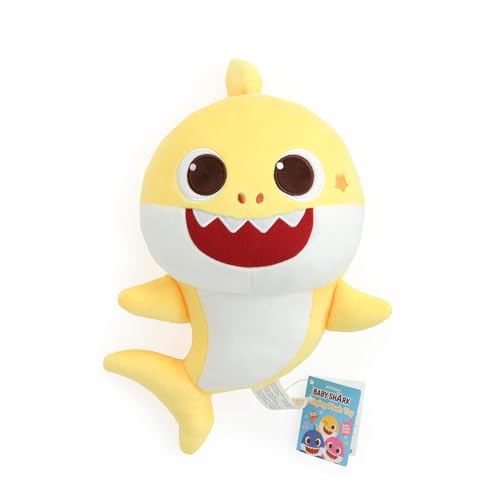 Pinkfong Baby Shark Singing Plush Toy – Official Musical Stuffed Animal, Plays Baby Shark Song (Doo Doo), Soft Interactive Plush for Toddlers Ages 1–3 (18 Months and Up), 13 Inch