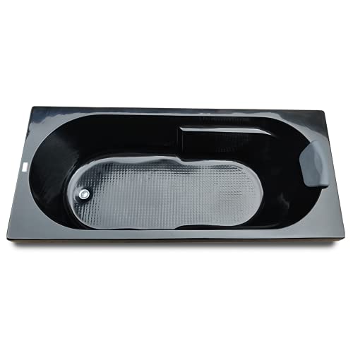 Image of MADONNA Divine Acrylic 5.5 feet Rectangular Bathtub (with Headrest) (Black)