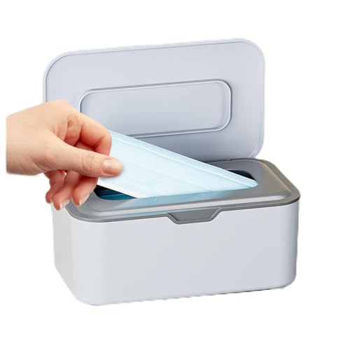 Face Mask Dispenser Box Holder Storage Box. High Clarity Mask Case With Cover For Storing And Dispensing Personal Face Masks (Clear)
