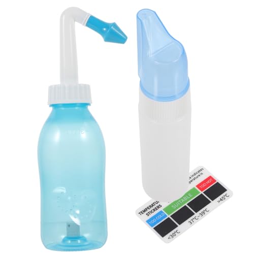 NIYANGLE 1 Juego Botella de Irrigación Nasal Multifuncional Lavado Limpiador Boquilla Suave y Portátil Familiar