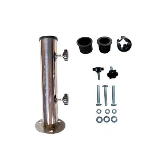 Soporte para sombrilla de acero inoxidable de 38 mm de diámetro para exterior 5