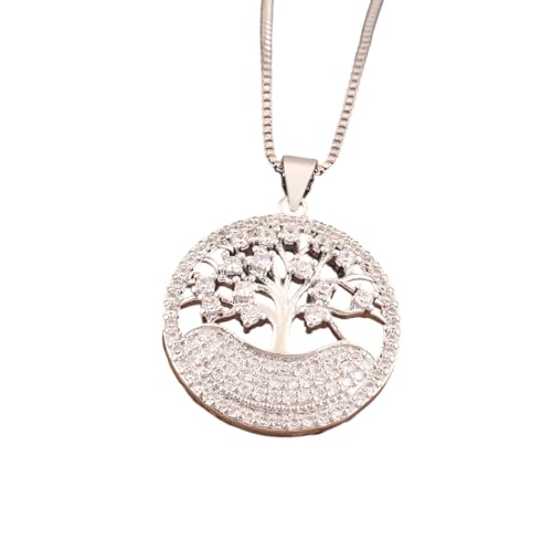 Collier pendentif cercle ouvert classique symbole de bonne fortune et d'étoiles