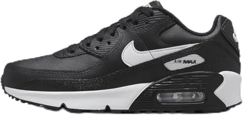 Nike Air Max 90 Big Kids' Shoes (HF6358-002, Black/Black/White) Size 7