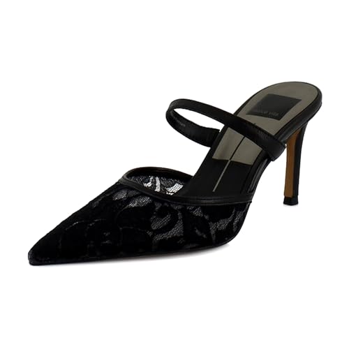 Dolce Vita Womens, KATIK, Black Floral LACE, 8.5