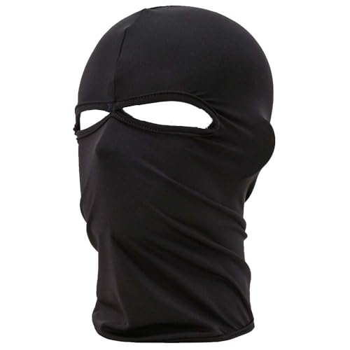 Windproof Full Face Mask Sports Motorcycle Cycling Sunscreen Face Cover for Men Black