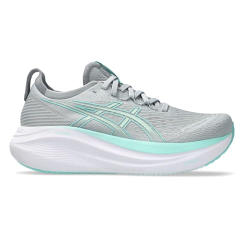 Qual o Melhor Tênis Asics Feminino de 2025? Melhores Ranking 3 Tênis Asics Gel-nimbus 27 Feminino - Cinza/verde Claro - 35