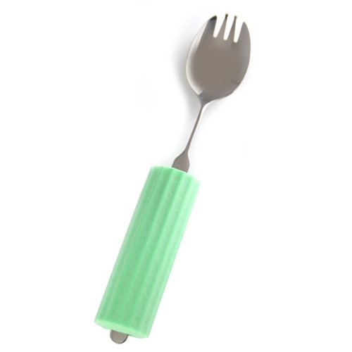 オールステンレスハンドル シリコンスポンジ付 S-28 スプーン フォーク兼用 大