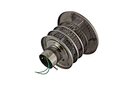 Image of SINOMAN Round Metal Gate Wall Light Lamp with PVC Clear Shade (Silver, Bulb Not Included)