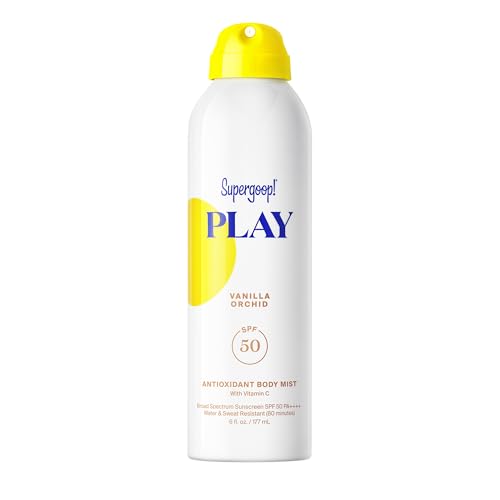 Image of Supergoop! PLAY Antioxidant Body Mist Vitamin C -SPF 50 PA++++ Broad Spectrum Sunscreen - Body Spray - Great for Active Days