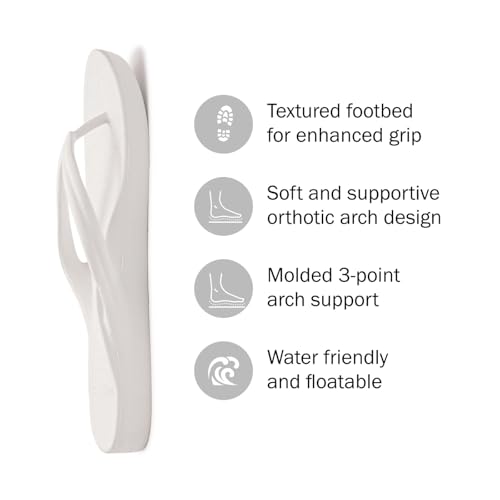 Image of Sanuk Palmer Arch Support Flip Flops for Women - Water Friendly, Floatable & Lightweight | Non-Slip Grip | Pool & Beach Sandals for Women