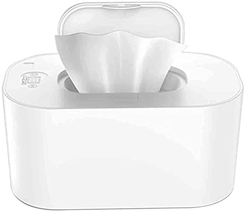 Calentador de toallitas para bebé con adaptador USB Máquina de toallitas húmedas de temperatura constante de 45°, funda portátil para toallitas húmedas para bebés, calentador de toallitas húmedas para