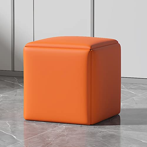 Banc ottoman en similicuir compact pour gagner de l'espace dans le salon