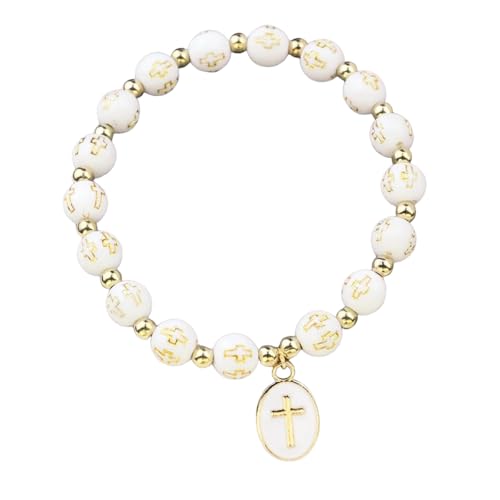 Bracelet perles de cristal croix chic pour sublimer vos tenues de voyage
