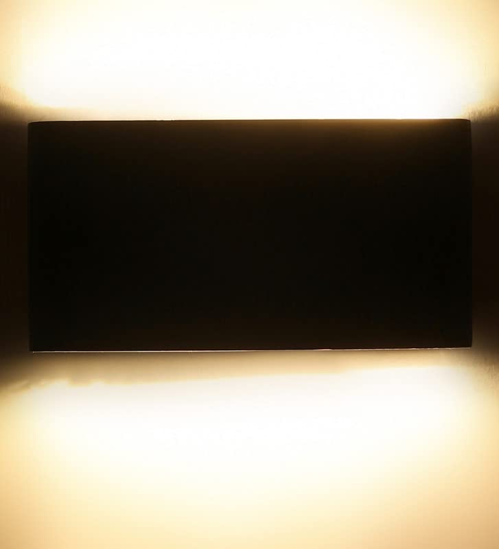 Image of ELIANTE Metal Outdoor Wall Light Black for Living Room, Bedroom, Dining Room, Kitchen | 2 Years Warranty | Inbuilt LED