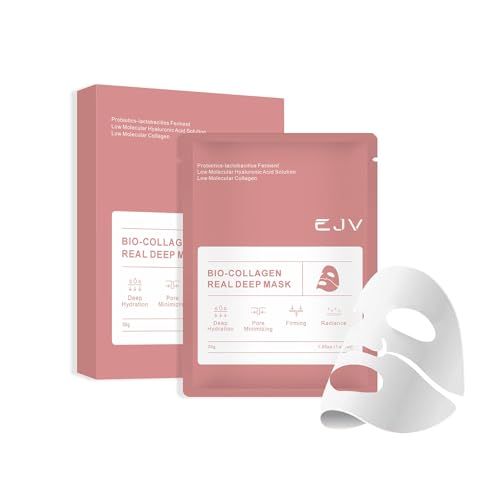 EJV Bio-Deep Collagen Face Mask, Overnight Deeply Hydrate, Korean...