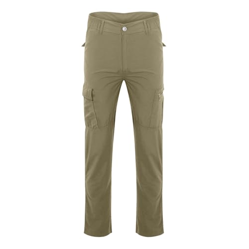 Cargo Pants for Men Work, Straight Fit Fast Dry Casual Trousers for Men Casual Work Water Resistant Ripstop Multipants4