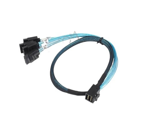 Cable Mini-SAS HD SFF-8643 a SATA x4 12Gb/s 1 m