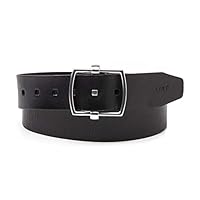 Levi’s Herren & Unisex Chunky Center BAR Belt, Regular Black, One Size
