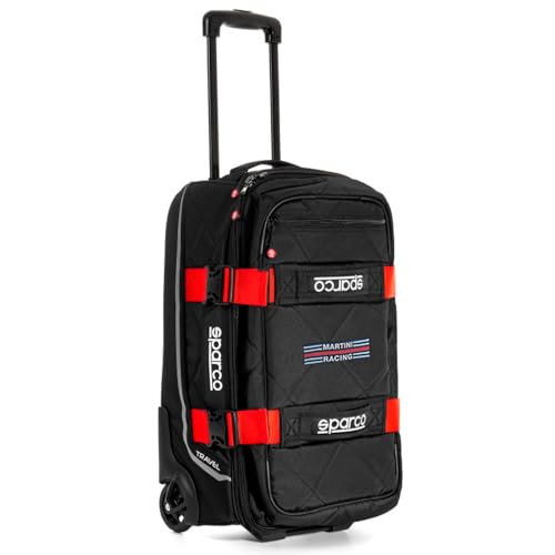 Sparco Mochila DE Viaje Negro Rojo Martini