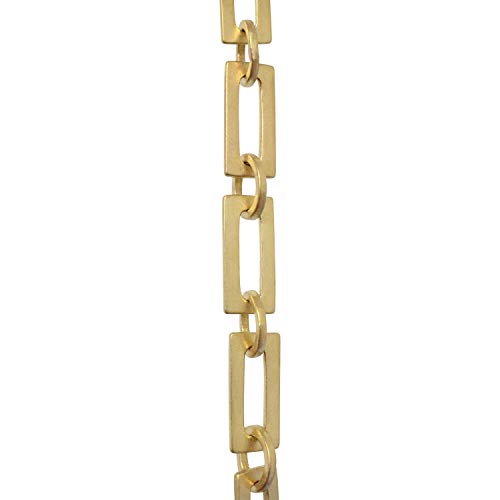 Image of RCH Hardware CH-12-AD-3 Decorative Solid Chain for Hanging Chandeliers and Pendant Lighting-Rectangular and Circular Design Unwelded Links