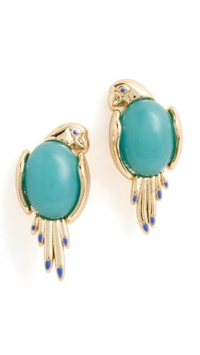 Lele Sadoughi Womens Eileen Parrot Stud Earrings Turquoise One Size