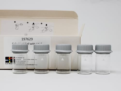 TEST ALL WATER - Lovibond Cylindrical Cells with Lid | Accurate Water Testing | Compatible with MD100, MD200, PM600 Photometers | Easy Maintenance | Compact Design, White