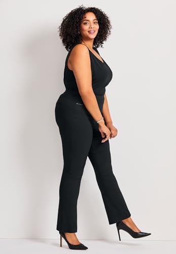 Women's Plus Size Petite Super Stretch Zip Pant3