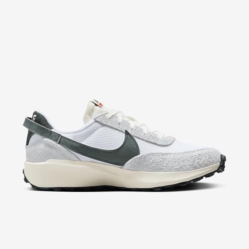 Nike Waffle Debut Vintage (DX2931-101, White/Coconut Milk/Orange/Vintage Green) Size 6.53
