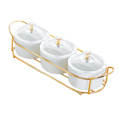 50% Off Ceramic Serving Bowl Set with Lids - Image 2